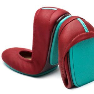 Tieks Cardinal Red Flats. Size 9